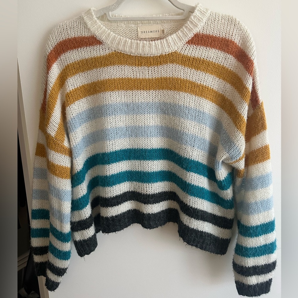 Dreamers Striped Multicolor Sweater for Women